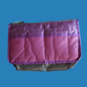 Purple padded multi-purpose zip-up case